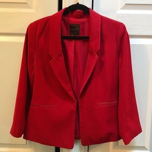 The Limited Red Blazer / Jacket with Hook Front